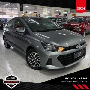 HYUNDAI HB20S LIMITED PLUS 1.0 FLEX 2024 CINZA