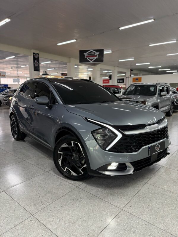 KIA SPORTAGE PRESTIGE HYBRID 1.6 AUTOMÁTICO COM TETO SOLAR E PANORÂMICO 2024 CINZA - Imagem 2