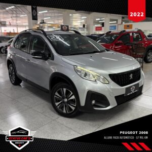 PEUGEOT 2008 ALLURE PACK 1.6 FLEX AUTOMÁTICO 2022 PRATA