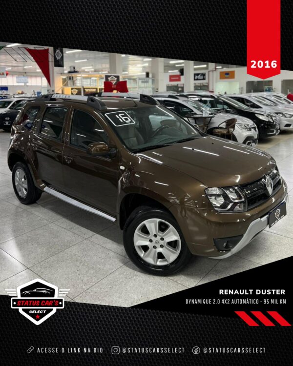 RENAULT DUSTER DYNAMIQUE 2.0 FLEX AUTOMÁTICO 2016 MARROM