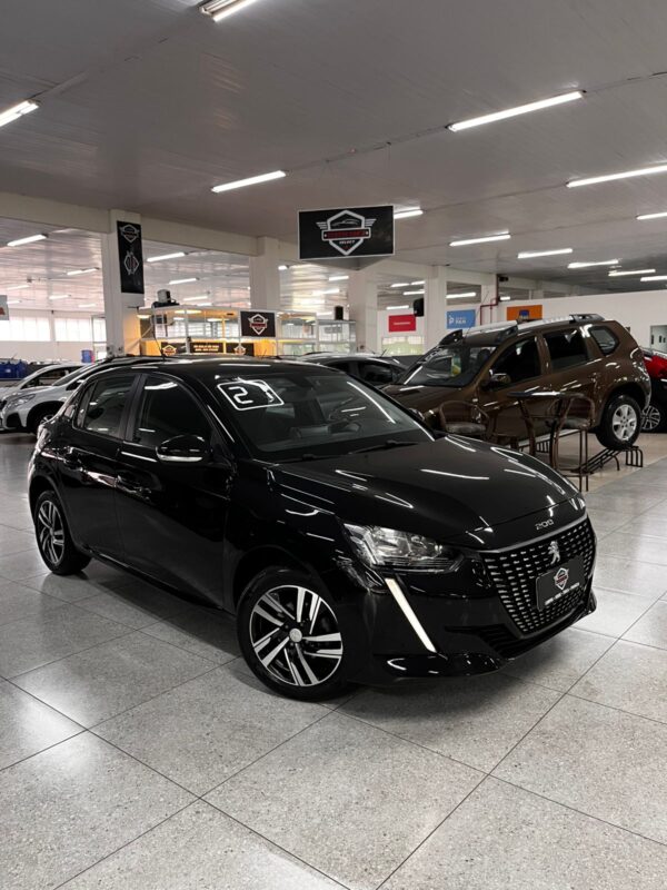 PEUGEOT 208 ACTIVE PACK 1.6 FLEX AUTOMÁTICO COM TETO PANORÂMICO 2021 PRETO - Imagem 2