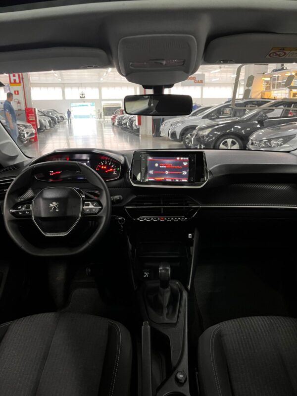 PEUGEOT 208 ACTIVE PACK 1.6 FLEX AUTOMÁTICO COM TETO PANORÂMICO 2021 PRETO - Imagem 9