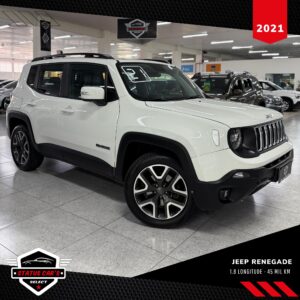 JEEP RENEGADE LONGITUDE 1.8 FLEX AUTOMÁTICO 2021 BRANCO