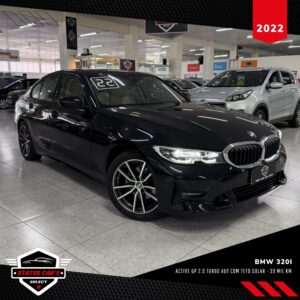 BMW 320i ACTIVE GP 2.0 TURBO AUTOMÁTICO COM TETO SOLAR 2022 PRETO