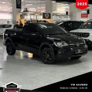 VOLKSWAGEN SAVEIRO TRENDLINE 1.6 FLEX 2025 PRETO