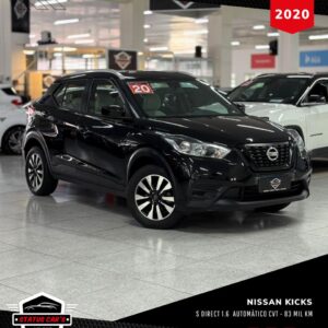 NISSAN KICKS S DIRECT 1.6 FLEX AUTOMÁTICO 2020 PRETO