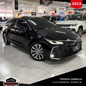 TOYOTA COROLLA ALTIS PREMIUM 2.0 FLEX AUTOMÁTICO COM TETO SOLAR 2023 PRETO
